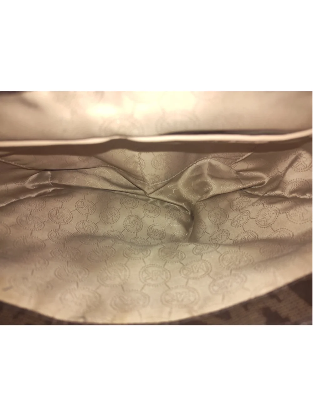 Women's Michael Kors Tote Bag One Size Brown and Beige